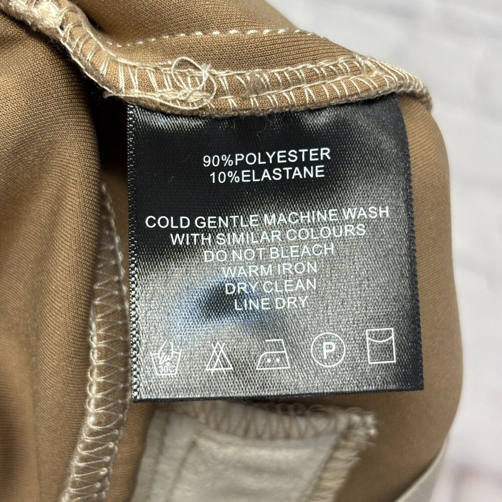 NWT Maniere De Voir Size 12 Faux Suede Contrast Piping Joggers Pants D132 -13 - Picture 12 of 16